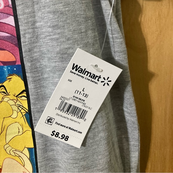 NWT - Disney 100 size L (juniors) tee shirt in gray - Picture 4 of 5